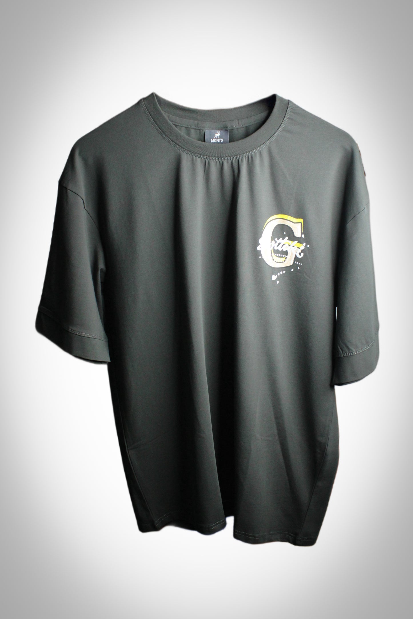 Montx Men's "Go Ahead" Print T-shirt  Loose Fit - Street Style